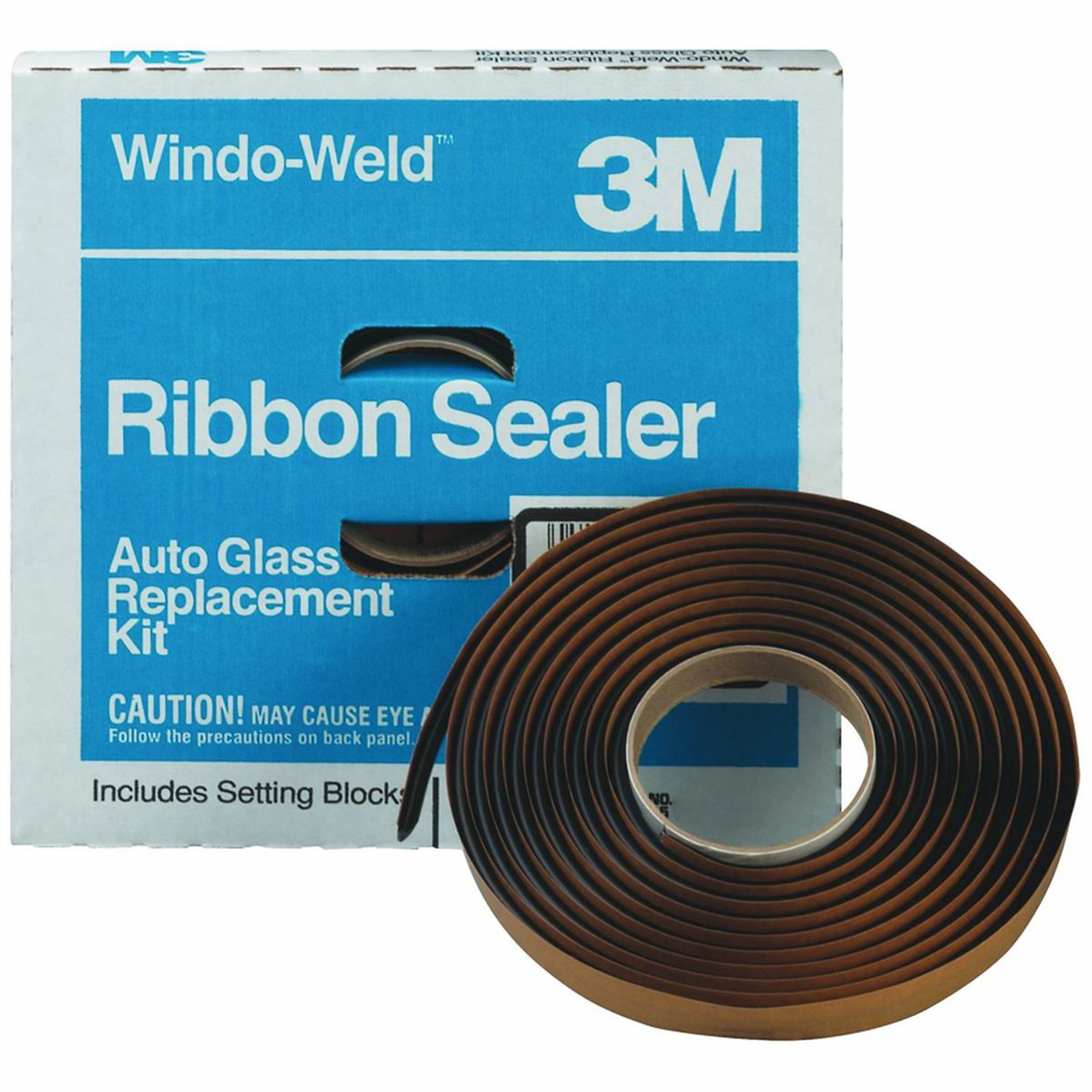 3M Ribbon Seal Glass Kit — 3/8in., Includes Sealer and Setting Blocks, Model# MMM8612